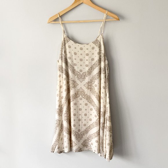 Wishlist Dresses & Skirts - Wishlist Beige Paisley Bohemian Style Dress